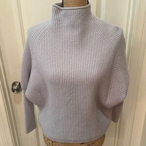 Magaschoni Women's Light Gray Turtleneck Cashmere Sweater